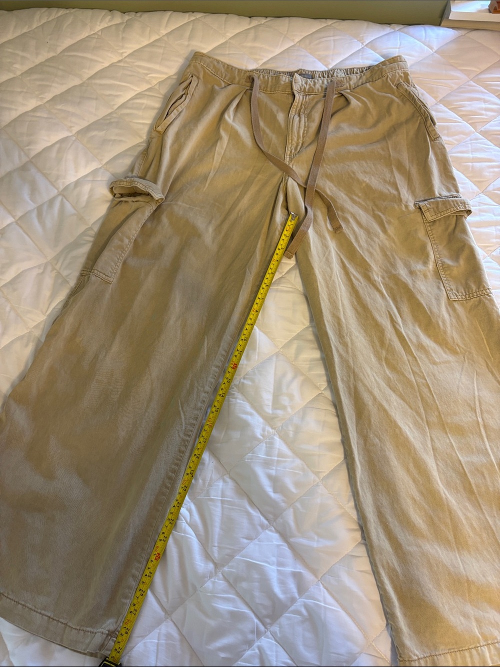 Maurice’s -Women’s Cargo Pants with Drawstring Waist in Tan
